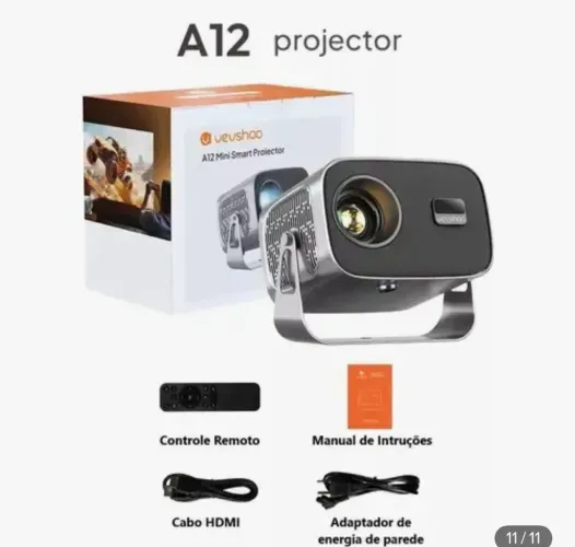 Projetor Vevshao A12 - Imagem FullHD
