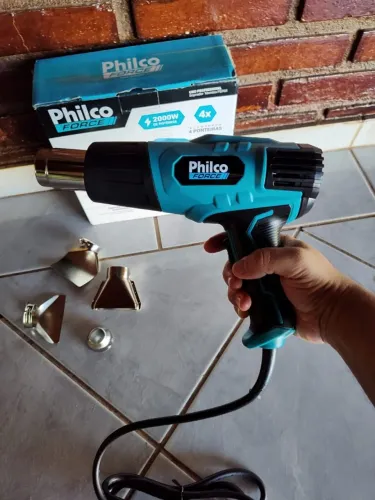 Soprador Térmico Force Pistola de Ar Quente Azul - Philco