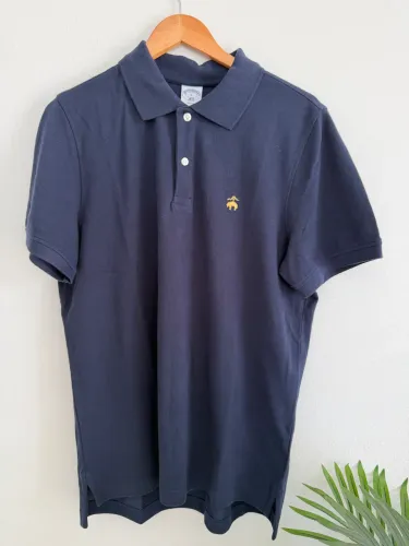 Polo importada - Brooks Brother cor Azul Marinho - tamanho americano L