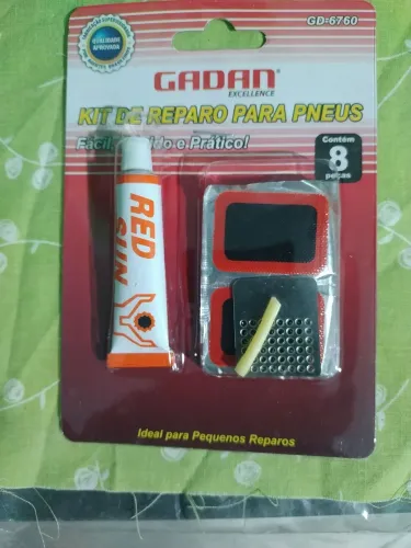 Kit reparo pneu de bicicleta 8 peças
