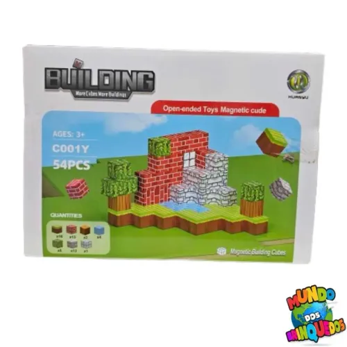 Blocos magnéticos Minecraft 54 peças