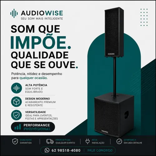 VLS1200 - Sistema de caixas Acústicas amplificadas vertical