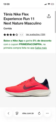 Tênis Nike Flex Experience Run 11 Next Nature Masculino
