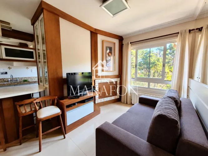 APARTAMENTO À VENDA EM GRAMADO COM UM DORMITÓRIO!