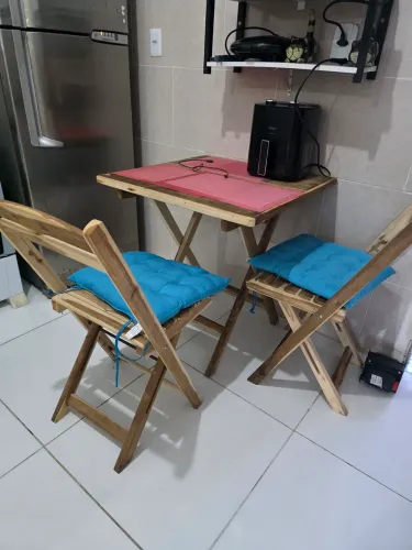Mesa dobrável madeira