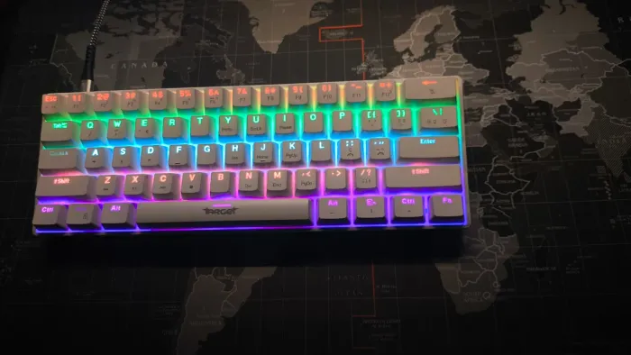Teclado Mecanico TGT sherman 60% - Switch Huano Azul tátil
