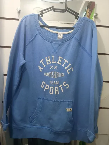 Casaco Blusa Moletom Azul Domyos Decathlon Feminino Tamanho G Original