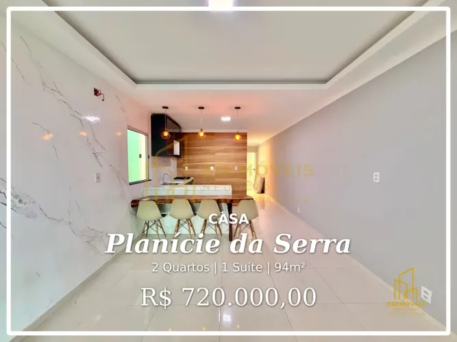 Linda Casa em Planície da Serra: 2 Pavimentos e Área Livre para Projetos!