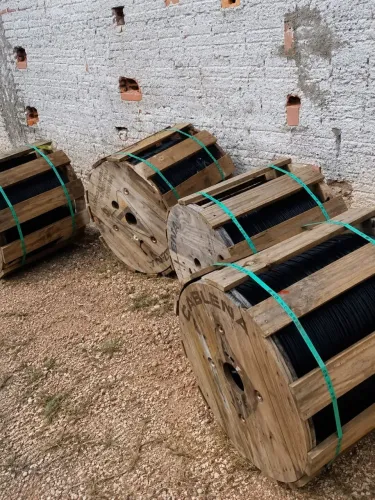 Fibra óptica 6 FO Figura 8 bobina 2 km