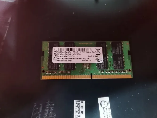 Memória ram ddr4 8 gb pouco usada funcionando perfeitamente