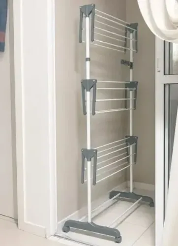 Varal de torre com 3 andares dobrável 