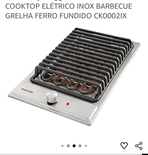 Churrasqueira elétrica de embutir Suggar 