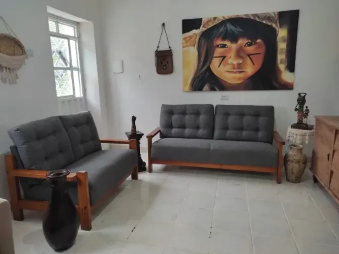 Sofá rústico