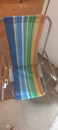 Cadeira de praia quebra galho