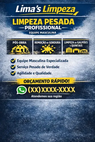 Diarista Homem(Limpeza)