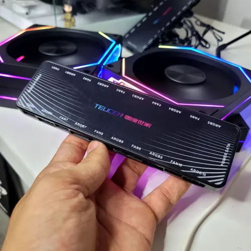 6 fans prism 4rs + controladora terceu 10 canais