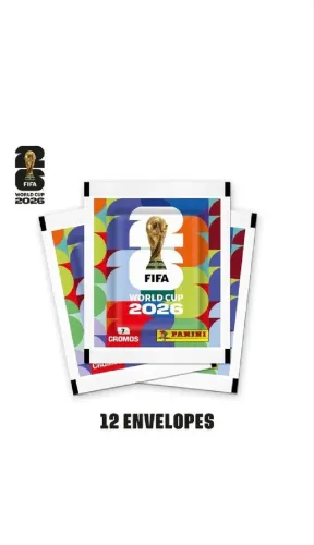 Blister com 12 pacotes de figurinha 