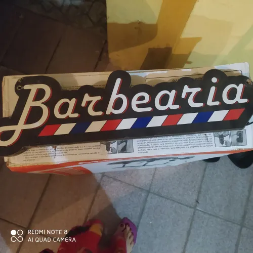 Placa de barbearia