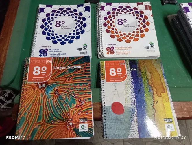 Conjunto de Livros 8º Ano - Sistema Somos | Conservados e Completo