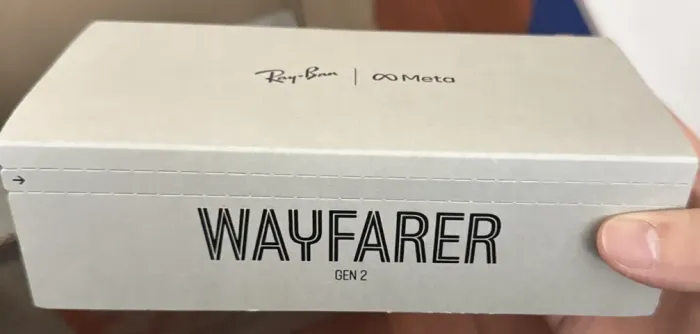 óculos Ray-Ban Meta WAYFARER Gen2 com Lentes Escuro Polarizadas | Tamalho M | Fosco Preto