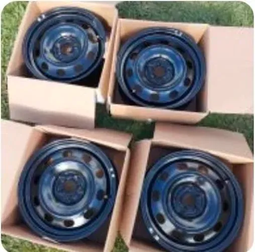 kit 4 rodas de ferro originais Volkswagen VW novas, aro 16 furação 5x100