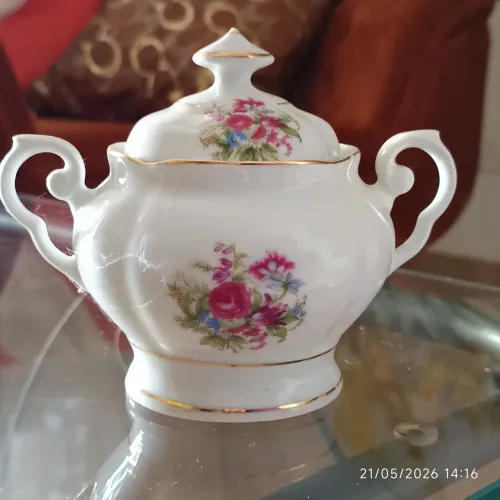 Açucareiro de porcelana Real 1950