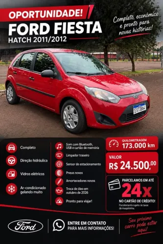 Ford Fiesta 1.0 8V Flex/class 1.0 8V Flex 5P 2012