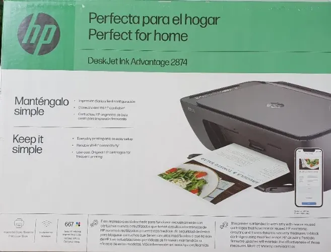 Impressora hp deskjet ink advantage 2874 (NOVA NUNCA FOI USADA)