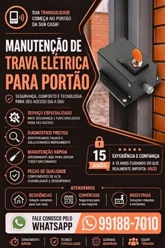 Trava Elétrica Do Portão está Com Problema? resolvemos