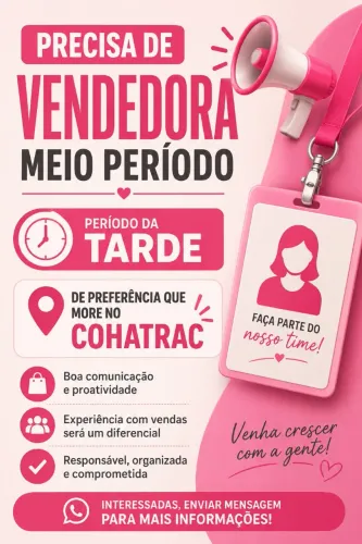 Vaga meio período 