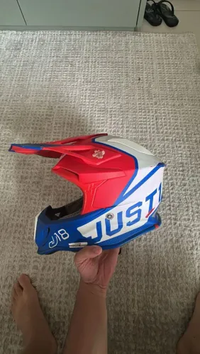 CAPACETE JUST1 J18 + ÓCULOS 100% ? CONJUNTO OFF-ROAD