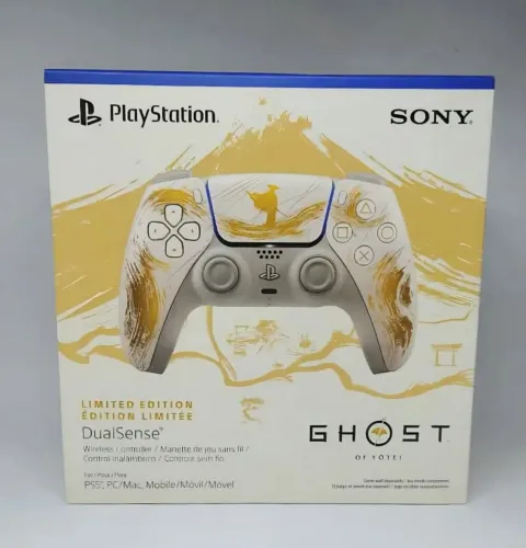 DualSense Edição Limitada Ghost of Y?tei PS5 PlayStation 5
