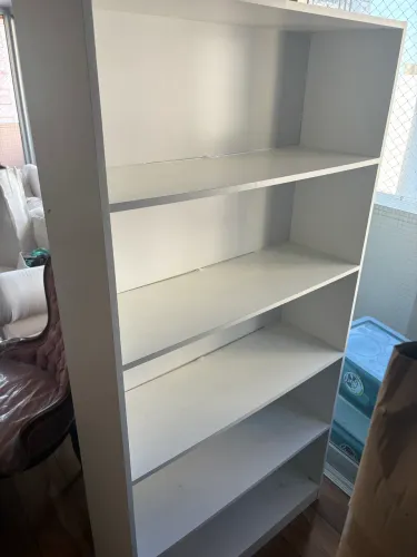 Estante Branca Grande com 5 Nichos