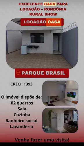 ALUGO CASA PARA RONDÔNIA RURAL SHOW