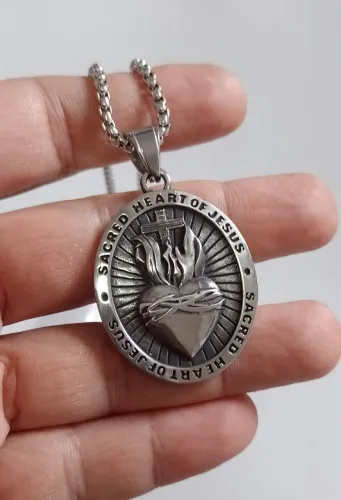 Colar Sagrado Coração de Jesus
