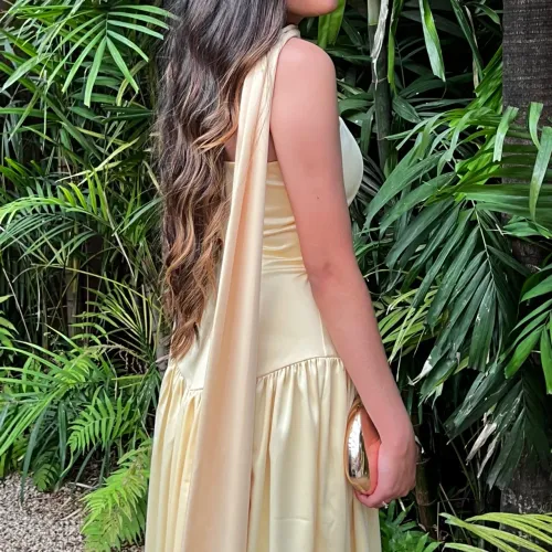 Vestido Amarelo Manteiga