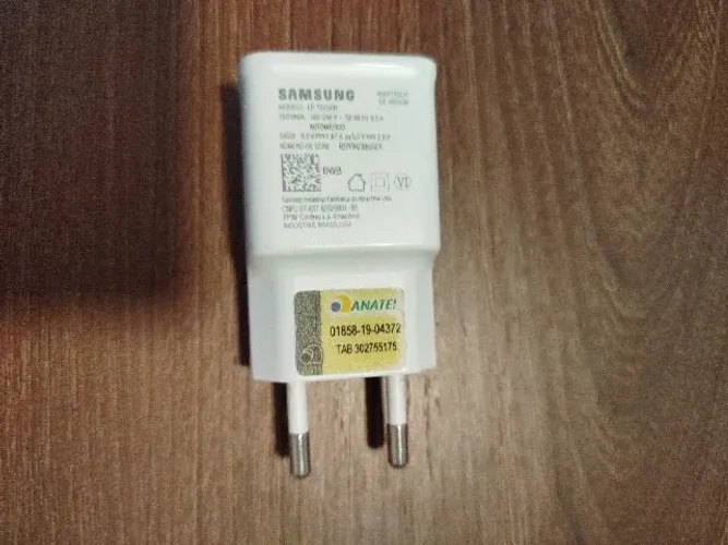 Carregador original Samsung branco