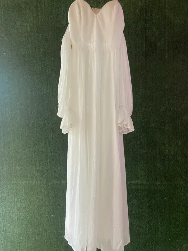 Vestido Longo Branco Feminino | Elegante | Excelente Estado