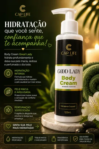 Body Cream Good Lady Cap Life