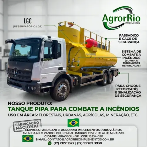 TANQUE PIPA AGRORRIO IMPLEMENTOS RODOVIÁRIOS