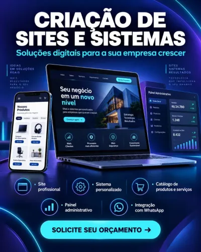 Sites e sistemas À PARTIR DE 149,90R$