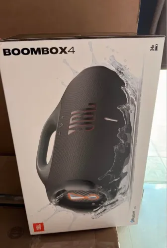 Caixa de Som JBL Boombox 4 Bluetooth Amplificada Portátil 210W USB-C LACRADO Com NF