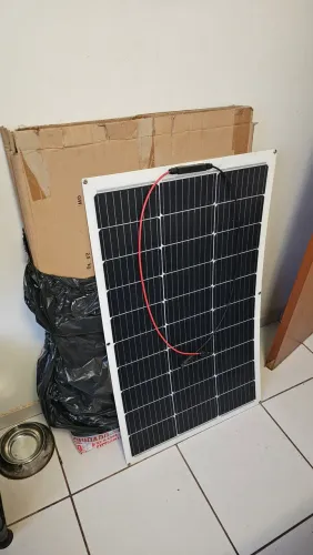 Placa solar flexível 100w 