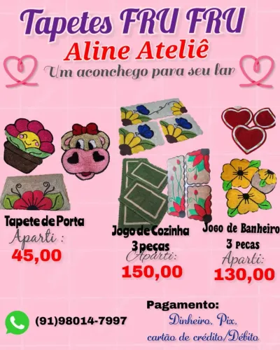 TAPETE FRUFRU ARTESANAL
