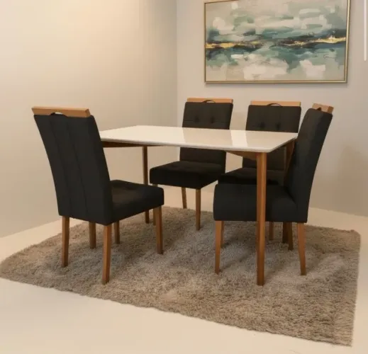 Conjunto de Jantar Almeria 4 Lugares