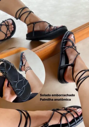 Sandália de amarração