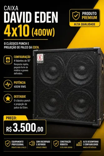 Caixa David Eden 4x10(400W)