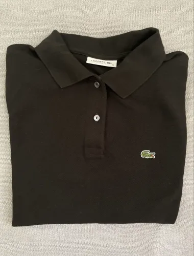 Camisa polo Lacoste original preta 44
