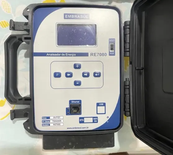 Analisador de Energia Embrasul RE7080 Completo 3000A