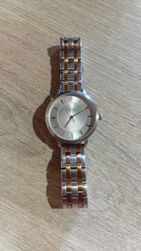Relógio Life Vivara Texturizado Feminino Aço Prata e Rosé
